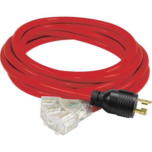Generator Extension Cord with Tritap, STW, 10 AWG, 3 Outlet(s), 25' NTL Industrial