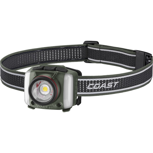 FL97R Tri-Colour Headlamp with Twist Focus & Voice Activation, LED, 830 Lumens, 2 Hrs. Run Time, Rechargeable Batteries NTL Industrial