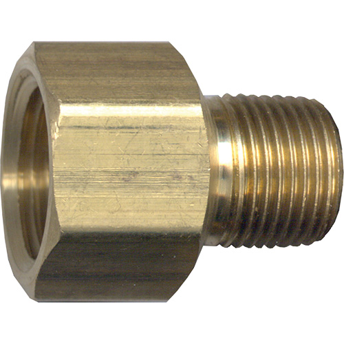 Pipe Adapter, FPT x NPT, 1/2" x 1/4" Dia., Brass NTL Industrial