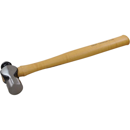 Marteau &agrave; panne sph&eacute;rique, Poids de la t&ecirc;te 16 oz, Face Ordinaire, Prise Bois NTL Industrial
