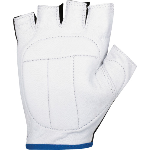 Vibration Dampening Fingerless Gloves, Size X-Large, Goatskin Palm NTL Industrial