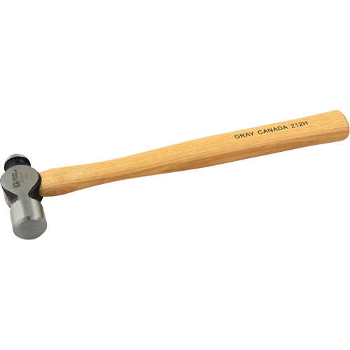 Marteau &agrave; panne sph&eacute;rique, Poids de la t&ecirc;te 12 oz, Face Ordinaire, Prise Bois NTL Industrial