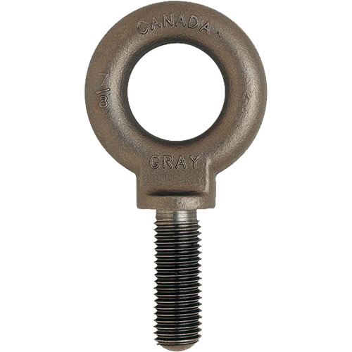 Eye Bolt, 1-11/16" Dia., 2-1/4" L, Uncoated Natural Finish, 10600 lbs. (5.3 tons) Capacity NTL Industrial
