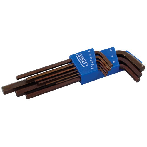 Long Arm Hex Key Set, 9 Pcs., Metric NTL Industrial