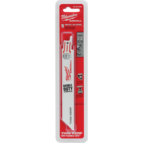 Sawzall&reg; Metal-Cutting Blade, Bi-Metal, 10 TPI, 6" L NTL Industrial