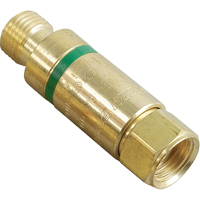 Flashback Arrestors - Oxy/Fuel Gas, Fuel Gas (red)/Oxygen (green), Regulator Adaptor Style NTL Industrial