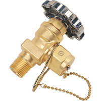 Station Valve with Gas Tight & Chain, Brass NTL Industrial