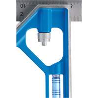 True Blue&reg; Combination Square, 12" L, 1/16" Graduations, Steel, Plain NTL Industrial