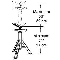 L&egrave;ve-tubes robuste, Capacit&eacute; de chargement 2500 lb NTL Industrial