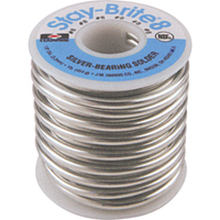 Stay-Brite&reg; Solders, Lead-Free, 96% Tin 4% Silver, Solid Core, 0.125" Dia. NTL Industrial