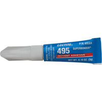 495 Super Bonder&reg; Instant Adhesive, Clear, Tube, 3 g NTL Industrial