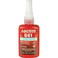 Retaining Compound 641 Controlled Strength, 10 ml, Bottle, Yellow AC355 | NTL Industrial