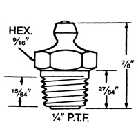 Fitting, 1/4"-18 Thread NTL Industrial