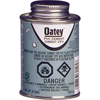 PVC Medium-Duty Cement, 946 ml, Brush-Top Can, Grey AB422 | NTL Industrial