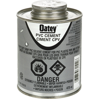 PVC Heavy-Duty Cement, 473 ml, Brush-Top Can, Grey AB423 | NTL Industrial