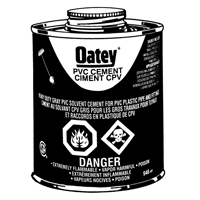 PVC Heavy-Duty Cement, 946 ml, Brush-Top Can, Grey AB424 | NTL Industrial