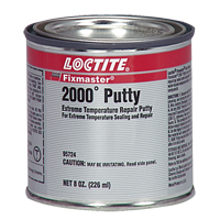 Fixmaster&reg; 2000° Putty, 8 oz., Cartridge, Silver NTL Industrial