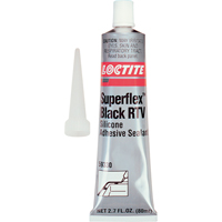 Scellant adh&eacute;sif &agrave; la silicone Superflex RTV, Tube, Noir NTL Industrial