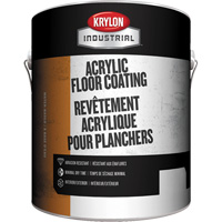 Rev&ecirc;tement industriel pour plancher, 1 gal., &agrave; l'eau, Semi-brillant, Gris NTL Industrial