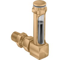 Indicateurs de niveau &agrave; liquide en laiton - Raccords universels, Filet&eacute;, 8-11/16" lo, 225°F (107,22° C) NTL Industrial