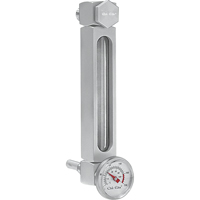Indicateur de niveau &agrave; liquide en Aluminium, Filet&eacute;, 5" lo, 205°F (96,11° C) NTL Industrial
