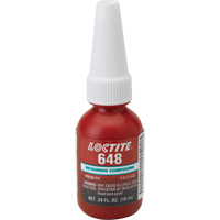 648™ High Strength/Rapid Cure Retaining Compounds, 10 ml, Bottle, Green AF076 | NTL Industrial