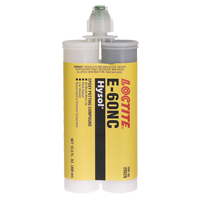 E-60NC Electrically Non-Corrosive Structural Adhesives, 400 ml, Dual Cartridge, Two-Part, Black NTL Industrial