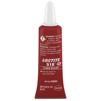 Scellant &agrave; collerettes 518, Tube, Rouge NTL Industrial