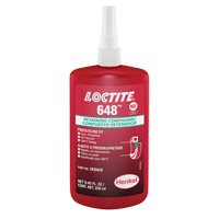 Loctite<sup>®</sup> 648 Retaining Compound, 250 ml, Bottle, Green AF277 | NTL Industrial