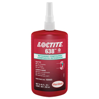 Loctite<sup>®</sup> 638 Retaining Compound, 250 ml, Bottle, Green AF278 | NTL Industrial
