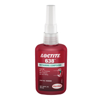 Loctite<sup>®</sup> 638 Retaining Compound, 50 ml, Bottle, Green AF279 | NTL Industrial