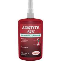Loctite<sup>®</sup> 675 Threadlocker, 250 ml, Bottle, Green AF312 | NTL Industrial
