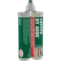 Adh&eacute;sif hybride pour r&eacute;parations structurales HY 4090, Deux composants, Cartouche double, 400 g, Blanc cass&eacute; NTL Industrial