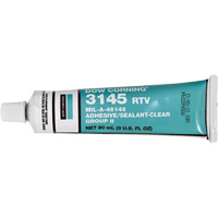 Dowsil RTV 3145 Silicone Adhesive Sealant MIL-A-46146, Tube, Clear NTL Industrial