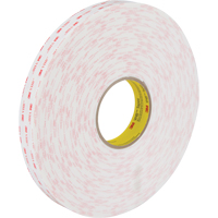 VHB Tape 4950, 33 m (108') L x 25.4 mm (1") W, 45 mils, Acrylic NTL Industrial