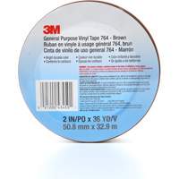 Ruban en vinyle pour travaux g&eacute;n&eacute;raux 764, 50,8 mm (2") la x 32,9 m (108') lo, 5 mils, Brun NTL Industrial