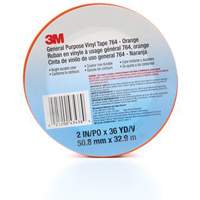 Ruban en vinyle pour travaux g&eacute;n&eacute;raux 764, 50,8 mm (2") la x 32,9 m (108') lo, 5 mils, Orange NTL Industrial