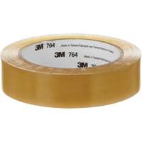 Ruban en vinyle pour travaux g&eacute;n&eacute;raux 764, 25,4 mm (1") la x 32,9 m (108') lo, 5 mils, Transparent NTL Industrial