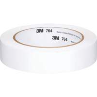 Ruban en vinyle pour travaux g&eacute;n&eacute;raux 764, 25,4 mm (1") la x 32,9 m (108') lo, 5 mils, Blanc NTL Industrial