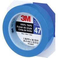 Ruban en vinyle 471, 25,4 mm (1") la x 32,9 m (108') lo, 5,3 mils, Bleu NTL Industrial