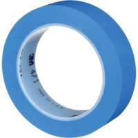Ruban en vinyle 471, 25,4 mm (1") la x 32,9 m (108') lo, 5,3 mils, Bleu NTL Industrial