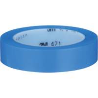 Ruban en vinyle 471, 25,4 mm (1") la x 32,9 m (108') lo, 5,3 mils, Bleu NTL Industrial
