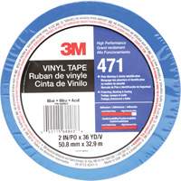 Ruban en vinyle 471, 50,8 mm (2") la x 32,9 m (108') lo, 5,2 mils, Bleu NTL Industrial