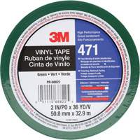Ruban en vinyle 471, 50,8 mm (2") la x 32,9 m (108') lo, 5,2 mils, Vert NTL Industrial