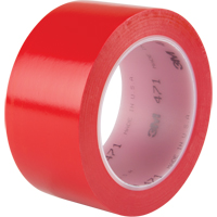Ruban en vinyle 471, 50,8 mm (2") la x 32,9 m (108') lo, 5,3 mils, Rouge NTL Industrial