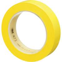 Ruban en vinyle 471, 25,4 mm (1") la x 32,9 m (108') lo, 5,2 mils, Jaune NTL Industrial