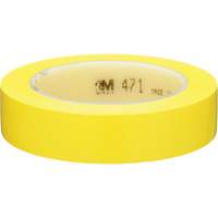 Ruban en vinyle 471, 25,4 mm (1") la x 32,9 m (108') lo, 5,3 mils, Jaune NTL Industrial