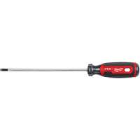 Cabinet Screwdriver, 3/16" Tip, Round, 254 mm L, Cushion Grip Handle NTL Industrial