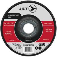 Meule/disque de coupe POWERPLUS DUO, 4-1/2" x 1/8", Arbre de 7/8", Type 27, Grain de A30DUO NTL Industrial