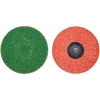 Zirc Plus Quick-Change Cloth Disc, 3" Dia., 120 Grit, Zirconia Alumina NTL Industrial